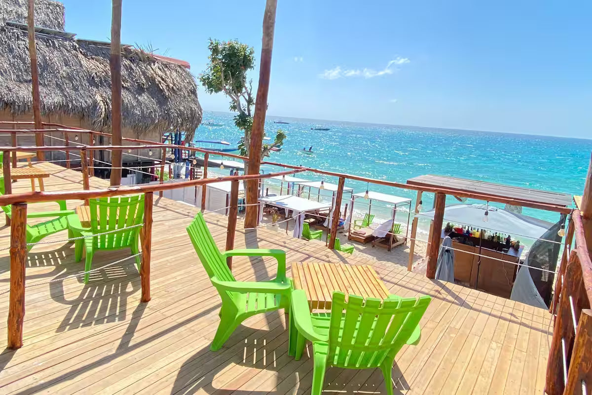 Sunset Beach Club Playa Tranquila Barú Day Pass from Cartagena