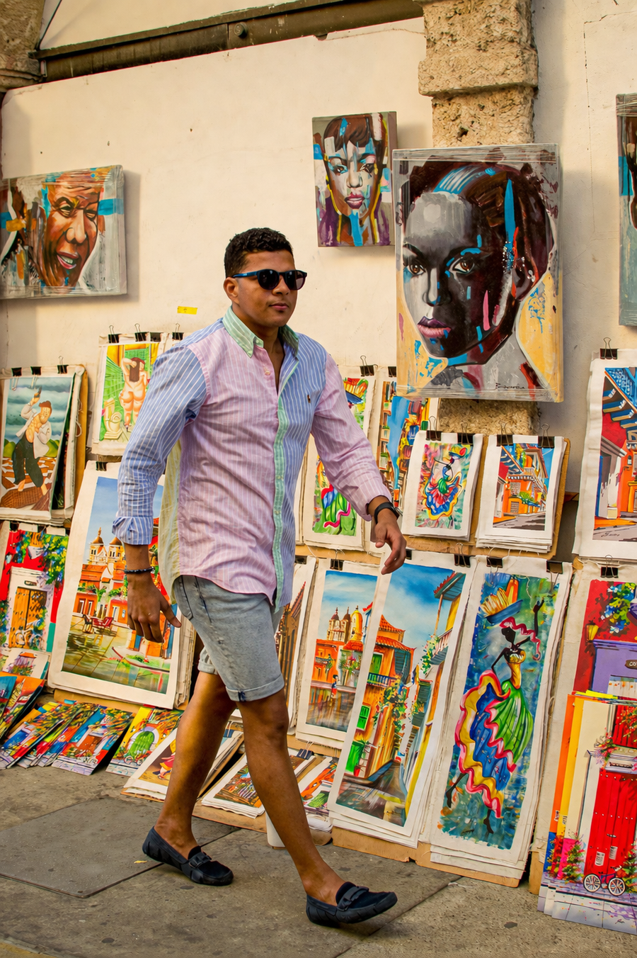 Antoni walking Cartagena Old City